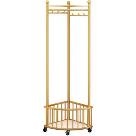 Corner coat rack with storage shelf for entryway, adjustable clothes rack for home, dressing room, bedroom, living room (1/5)