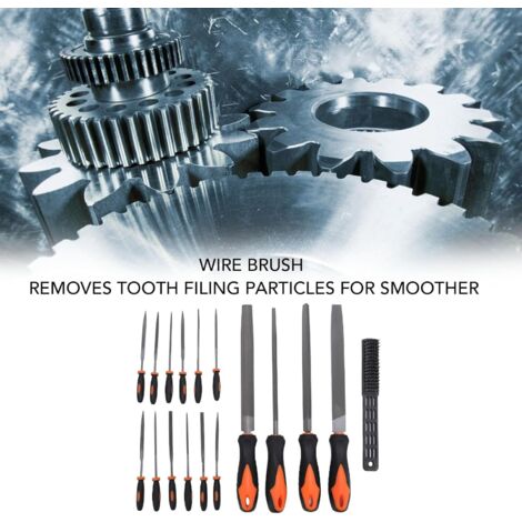 17-Piece File and Rasp Set, T12 Forged Steel Metal File, 4 Large Metal ...