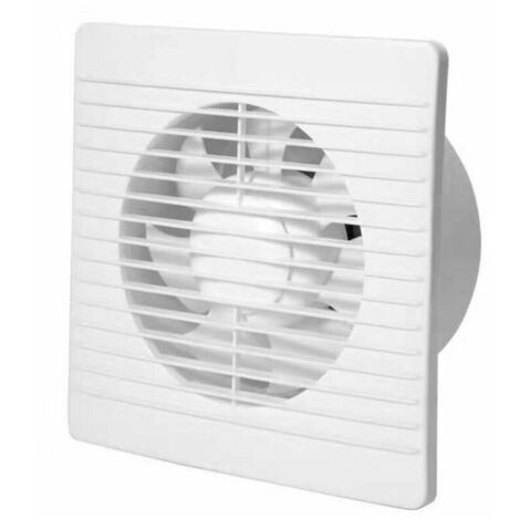 100mm 12W 130m³/h Extractor Fan with Non-Return Valve and Pull Chain Switch, Window and Wall Fan for Kitchen, Bathroom, Greenhouse, Garage - 4 inches, White (1/5)