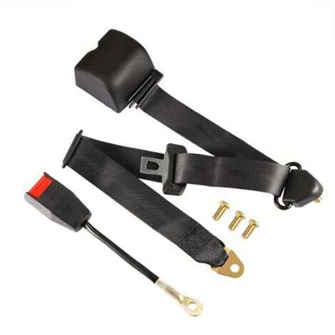 Universal 3-Point Adjustable Car Seat Belt + Bolts (1/4)