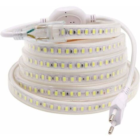 (Cool White, 8M) LED Strip, LED Tape, LED Strip Light, 220V AC 2835 IP68 Waterproof LED Strip 144 LEDs/M 900Lm, LED Strip Light (1/5)
