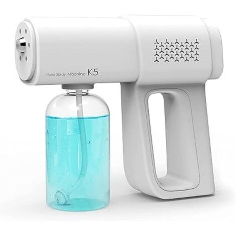 Nano USB Spray Gun, Blue Light Electric Disinfectant, Rechargeable Handheld Atomizer, Moisturizing Steam Sprayer for Hair Care, Disinfecting Clothes (1/5)