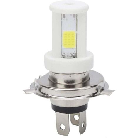LED Headlight Bulb, H4 LED Motorcycle Headlight Bulb High/Low Beam White Light 1080LM 6500K Motorcycle Front Lamp