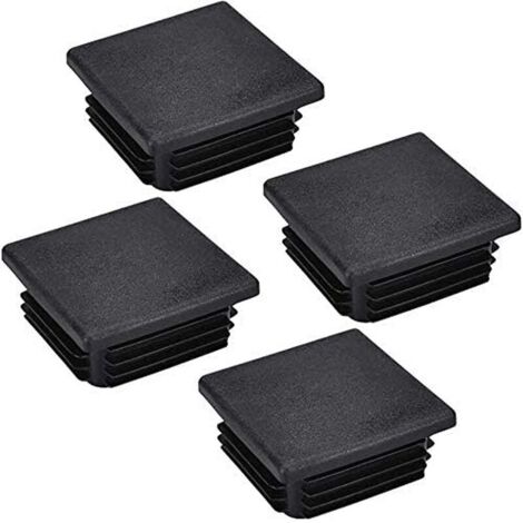 20 pcs Chair Leg Caps, Square Pipe Caps, Plastic Square Post Caps for Furniture Legs, Trampoline, Cabinet, Shelf, Chair, 50x50mm (1/5)