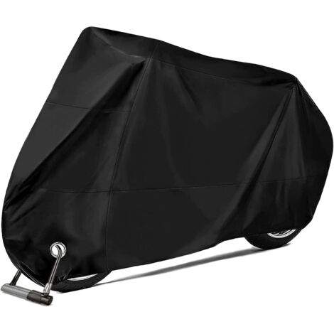 Motorcycle cover, UV-resistant, waterproof outdoor & indoor scooter cover, motorcycle cover for mopeds, scooters, bicycles, and motorcycles, 245cm x 105cm x 125cm (1/5)