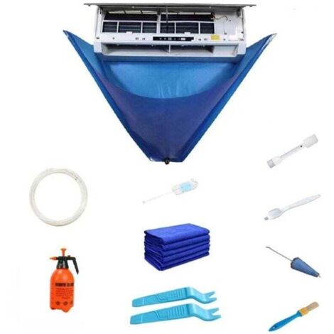Air conditioner cleaning kit - Premium wall-mounted cleaning kit - Service bag for air conditioners with water hose for mini split AC units (1/4)