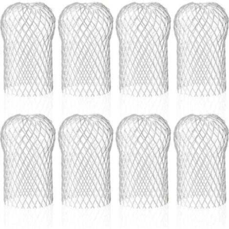 Set of 8 Aluminum Gutter Guards, Flexible and Durable Gutter Filters for Home Eaves Downspouts Against Leaves TRIMEC