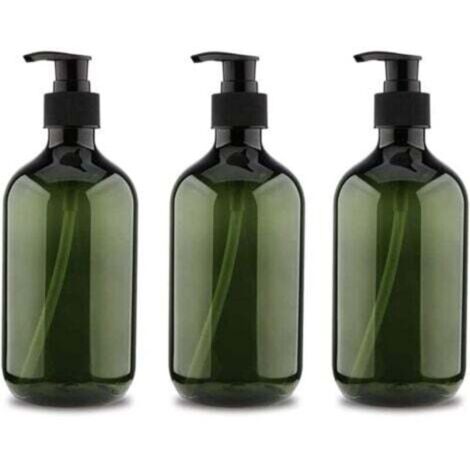 Set of 3 x 5ml pump bottles, shampoo bottle, refillable liquid dispenser bottle, refillable empty pump bottle, refillable empty soap pump bottle (1/4)