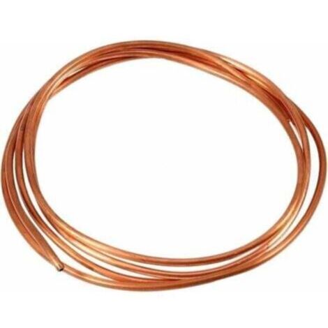 Copper tube, 2M flexible copper tube reel, 4mm OD x 3mm ID for refrigeration piping (4mm OD, 3mm ID)