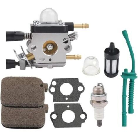 C1Q-S68 carburetor kit, suitable for BG45, BG46, BG55, BG65, and BG85 engine parts, with fuel filter and gasket kit. (1/4)