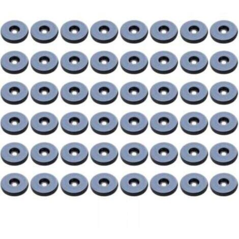 25mm Furniture Glides, Pack of 48 Round Teflon Furniture Glides, Anti-Vibration Furniture Glides (Round) (1/4)
