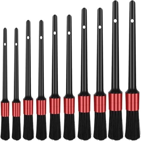 10 pcs Detail Brush, Auto Detailing Brush Car Cleaning Brushes. (1/4)