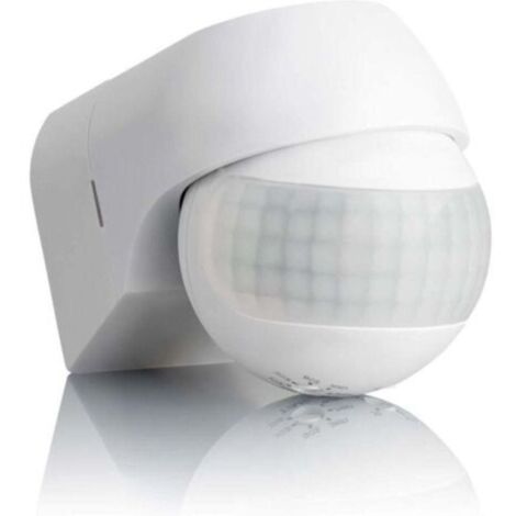Outdoor Motion Detector IP44, Surface Mount, Programmable, Infrared Sensor, 15m/180° Range, Adjustable LED, Max. 800W/500W (1/4)