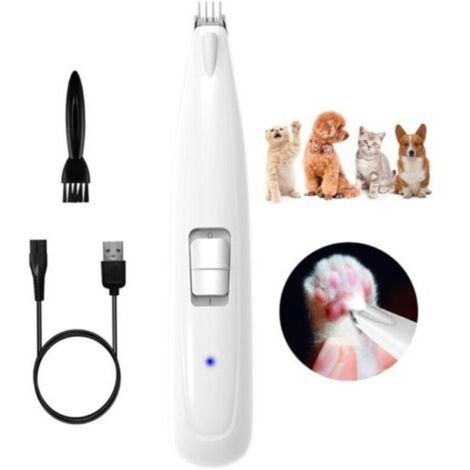 Pet Hair Clipper Electric Pet Hair Shaver Paw Hair Trimmer for Dogs and Cats Rechargeable (1/4)