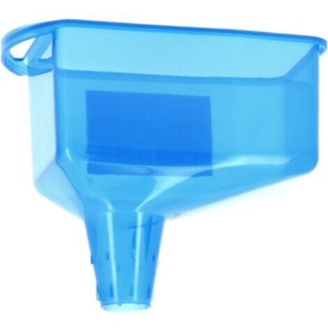 High flow funnel (150 x 90 mm), 26 mm nozzle, splash-proof, suitable for oil, coolant and windshield washer fluid, with wall handle and notch. (1/4)