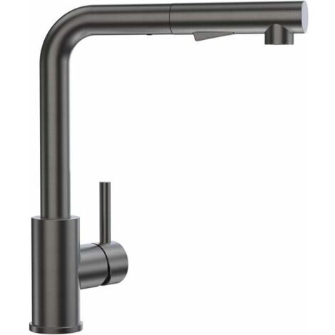 Kitchen Faucet with Pull-Out Sprayer, Kitchen Mixer Tap with Pull-Out Sprayer, Sink Faucet with 2 Spray Patterns, Single-Lever Sink Mixer Tap, 360° (1/4)