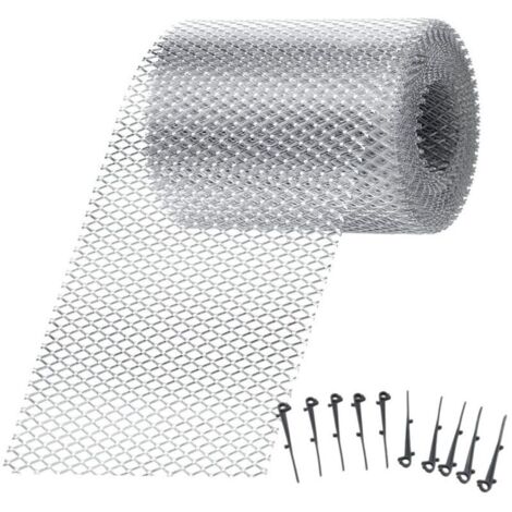 Gutter Protection Net 12.7x610 cm - Anti-Clogging Filter Grid - UV Resistant for Leaves/Branches/Debris - Outdoor/Park