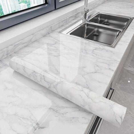 Self-adhesive wall stickers - Marble effect wallpaper - Waterproof and oil-resistant protective film - 60 x 300 cm