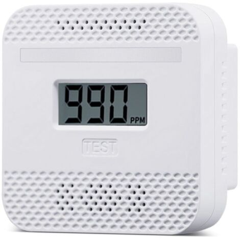 Carbon monoxide detector, portable carbon monoxide detector with LCD digital display (1/4)