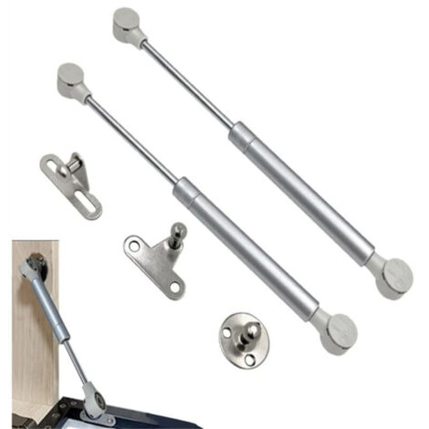 Set of 2 hydraulic gas springs 100 N for pressure chambers (silver grey)