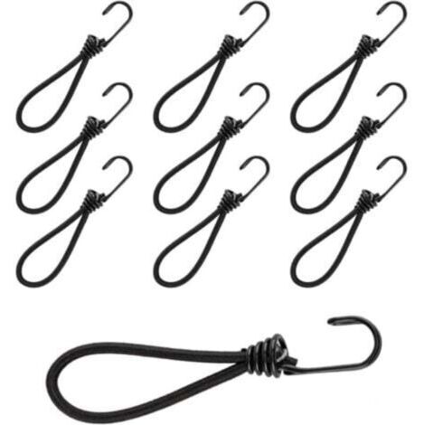 (10 Pieces) 15cm Tension Hook, Multifunctional Tension Hook, Elastic Tension Hook for Camping Tent, Camping Tarp, Trailer Tarp, Pool Tarp (1/4)