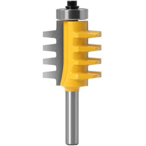 8mm Shank Rail Finger Reversible Joint Router Bit Cone Tenon Milling Cutters for Woodworking Carpenter Tools (1/4)