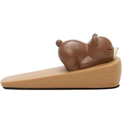 pc Cute Animal Doorstop Little Bear - Children's Door Wedge - Non-slip and Scratch-resistant Safety Doorstop Works on all floor surfaces