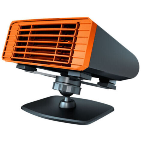 24V 180W Car Heater, Car Windshield Defroster, Portable Cooling Fan, 360° Rotation, for Summer and Winter, Blue