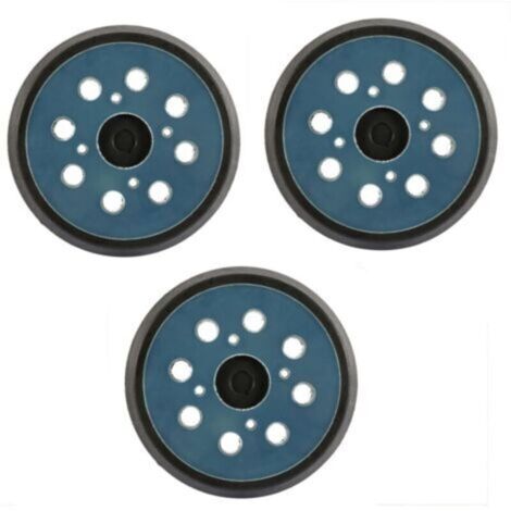 125mm 8-hole sanding pad with hook and loop for high-speed random orbital sander (3 pieces) (1/4)