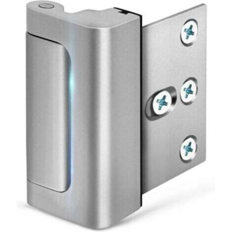 Home Security Door Lock with 8 Screws, Childproof Door Reinforcement Lock with 3 Inch Stop Withstand 800 lbs for Inward Swinging Door, Upgrade Night Lock to Defend Your Home (1/4)