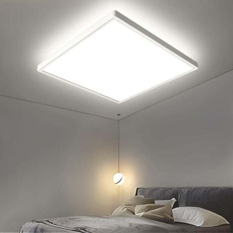 Square LED Ceiling Light, 4000K Modern Indoor Lighting, IP44 Ceiling Lamp for Bathroom, Living Room, Bedroom, Kitchen, Office, 30CM 2400LM (1/3)