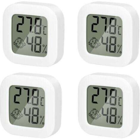 Pack Mini Indoor Thermometer Hygrometer High Precision Temperature Hygrometer Monitor with Air Icon Comfortable for Kitchen Baby Room Greenhouse Warehouse Office, TRIMEC