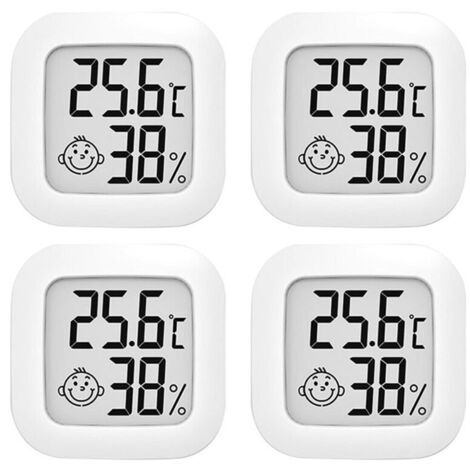 Room Thermometer, Mini LCD Digital Hygrometer, Easy-to-Use Indoor Thermometer, Multifunctional Humidity Thermometer