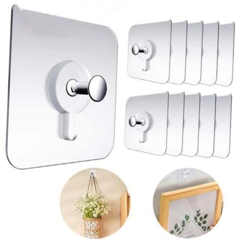 30-piece adhesive wall hooks, nail-free wall hooks for picture frames, wall art (1/4)