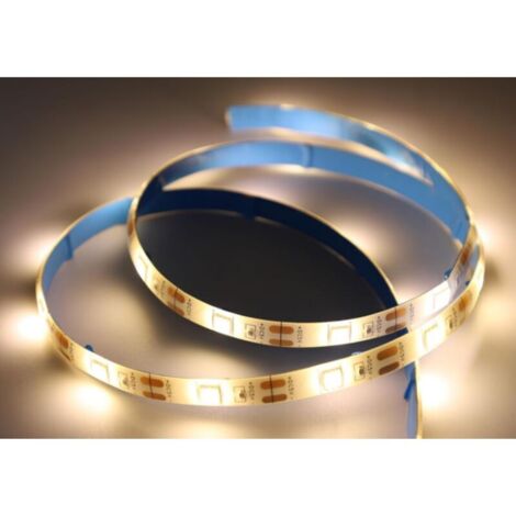 Battery-powered LED strip, 1m warm white LED strip for under kitchen cabinets, shelves, base units, cupboards, decoration [Energy Class A]
