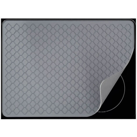 Silicone stove mat, multifunctional induction cooktop protective mat, 71500.25CM, grey (1/4)