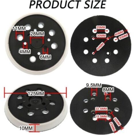 125mm Sanding Pad, Sander Pad for Bosch, Compatible 125mm Sander Pad ...