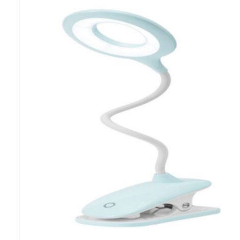 LED Reading Lamp Clip-on Desk Lamp for Children with Flexible Neck, USB Rechargeable, for eReaders, Studying, and Working (1/4)