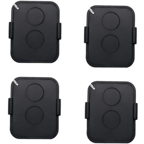 Set of 4 Remote Controls, 2 Channel 433MHz Gate Remote Control with Secure Rolling Code, Compatible with Automated Receivers
