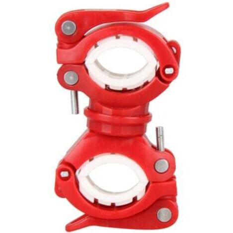 (Red) Light Mounts Bicycle Torch Light Clips Front Light Mounts Mountaineering Clips Mountain Bike Cycling Equipment Accessories (1/4)