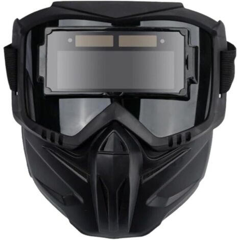 Professional auto-darkening head-mounted welding mask, light filter, glare, helmet equipment, protective mask, goggles (1/4)
