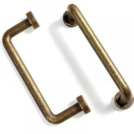 6-piece set of antique brass kitchen cabinet handles - antique brass kitchen drawer handles, kitchen furniture handles, 96mm center-to-center distance