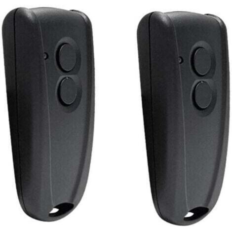 2-pack 433 MHz garage door remote control, compatible with RSE2 RSC2 2-button wireless roller shutter door remote control