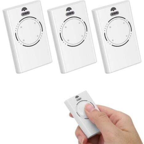 Set of 3 Garage Door Remote Controls, 868MHz, 4 Channels, Compatible with XT4 868 SLH, XT2 868 SL