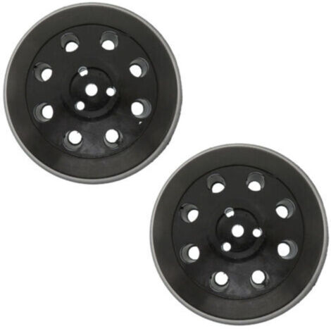 Round sanding disc with 8 holes, 2 pieces, 125 mm sanding and polishing disc, suitable for Bosch PEX 125 (1/4)