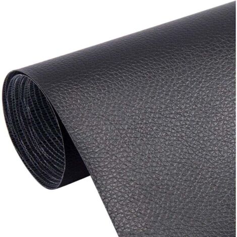 Pieces Leather Repair Patches, Leather Patch Kit, Self-Adhesive Leather Patches, Self-Adhesive Leather Patches, for Car Seats, Sofas, Furniture, Jackets, 20 x 30 CM (Black)