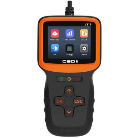 OBD2 diagnostic tool for cars, French OBD2 diagnostic reader for all vehicles after 2000, fault reader with all OBDII functionalities