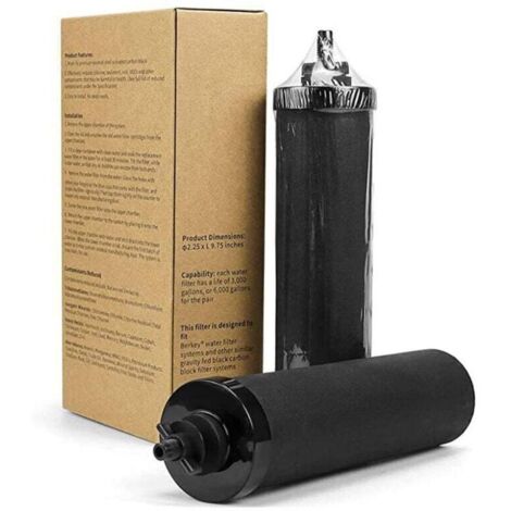 BB9-2 Replacement Elements for BB9-2 Black, Doulton Super Sterasyl and Propur Traveller, Nomad, King, Big Series Purification Elements (2 Pack)
