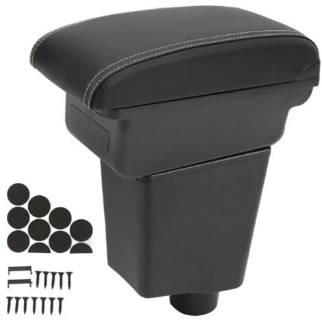 Armrest Box Console Storage with USB Ports Artificial Leather Silent Closing Replacement for Captur Clio 4 (1/4)