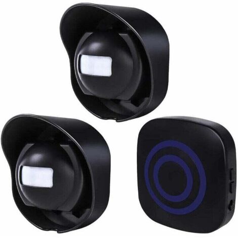 Multifunctional Wireless Driveway Alarm, Waterproof Outdoor Motion Sensor Alarm, 1 Receiver, 2 Transmitters (1/4)